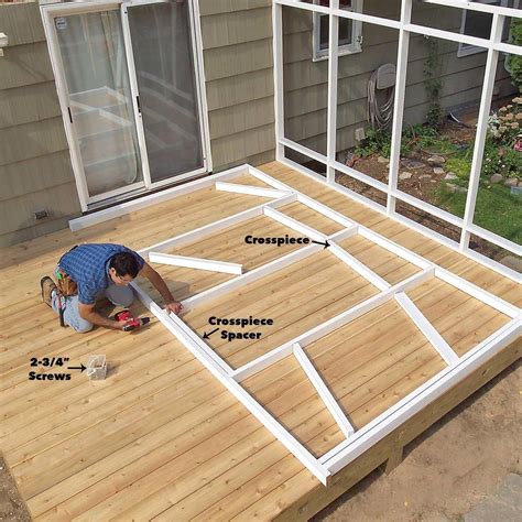 screen house building metal wood|how to build screen porches.